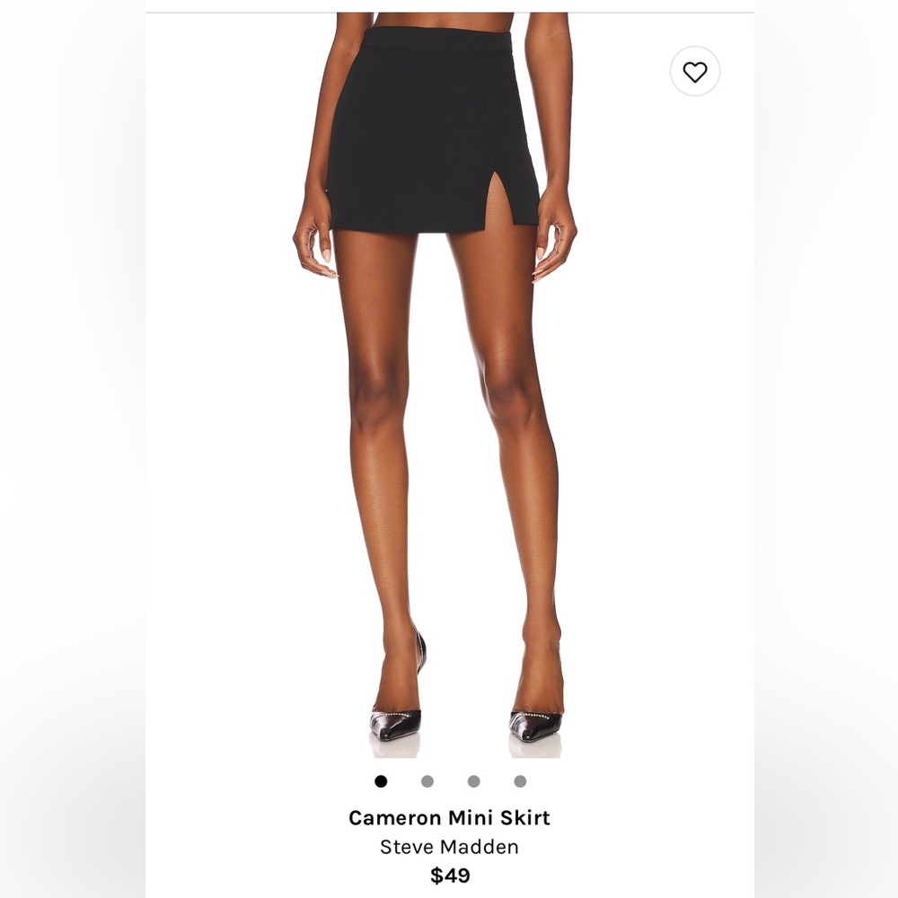 Steve Madden Cameron mini skirt - black, size 0